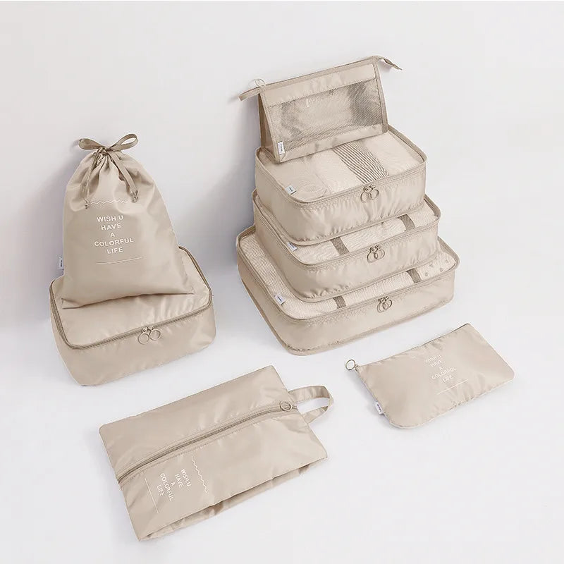 casual solid color cloth storage bag