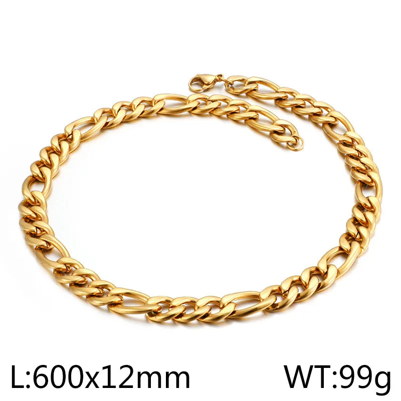 Wholesale Jewelry Simple Style Geometric Solid Color Titanium Steel 18K Gold Plated Polishing Plating Jewelry Set