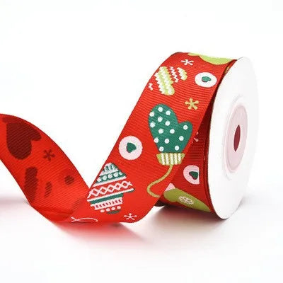 Christmas Decorative Ribbon 1cm 2cm Small Roll Colorful New Year Holiday Gift Wrapping Tassel Ribbon Jewelry Packaging Rope