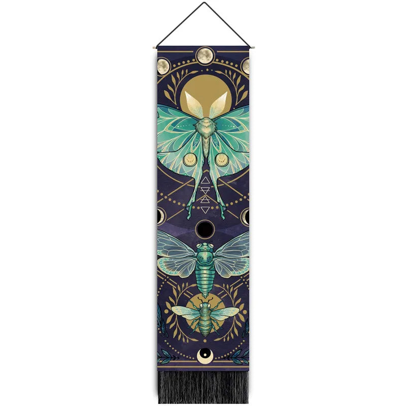 glam classical landscape polyester tapestry artificial decorations