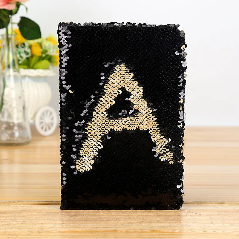 Color Changing Fish Scale Sequin Notebook Customizable Cover Pattern Creative Stationery Ideal For Anniversary And Award Ceremonies