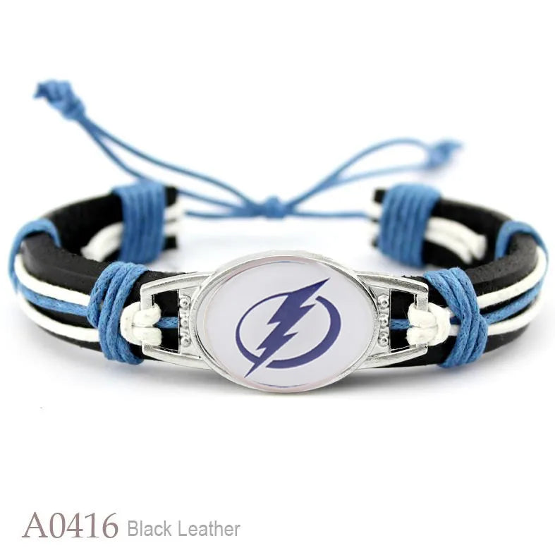 Hot NHL National Hockey League National Hockey League Leather Bracelet