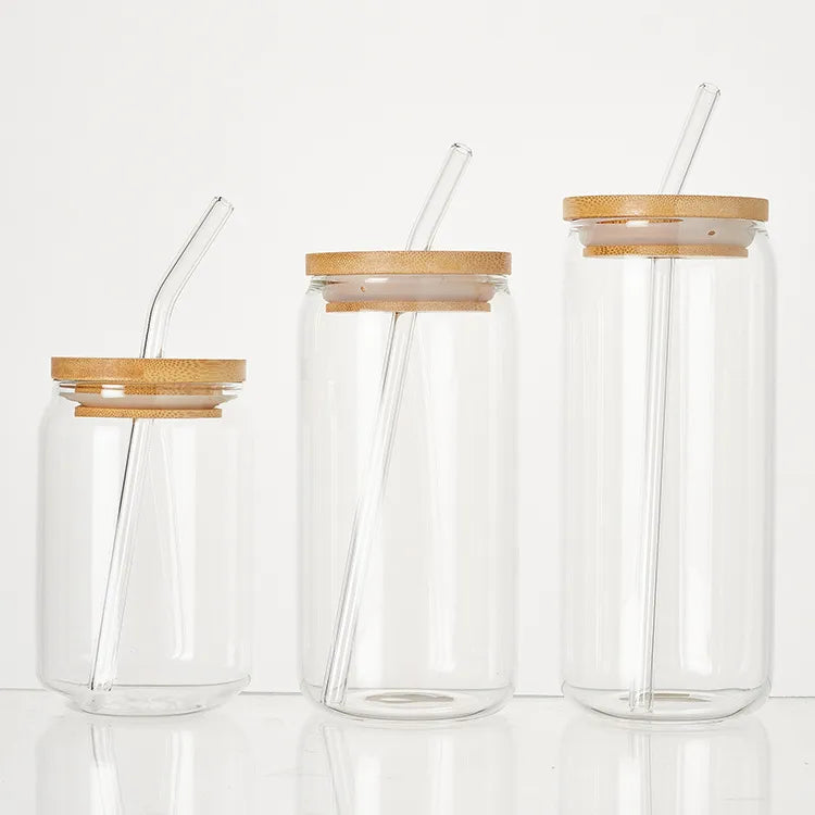 casual solid color glass tumblers water bottles