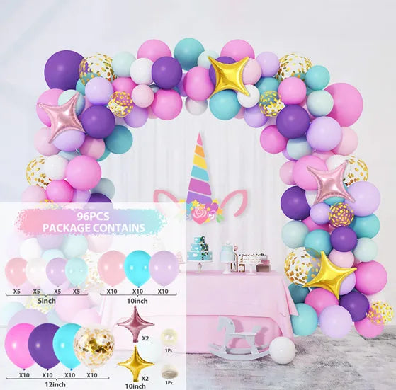 10 Series Birthday Party Decoration Balloon Suit Balloon Chain Arch Wedding Wedding Room Scene Arrangement