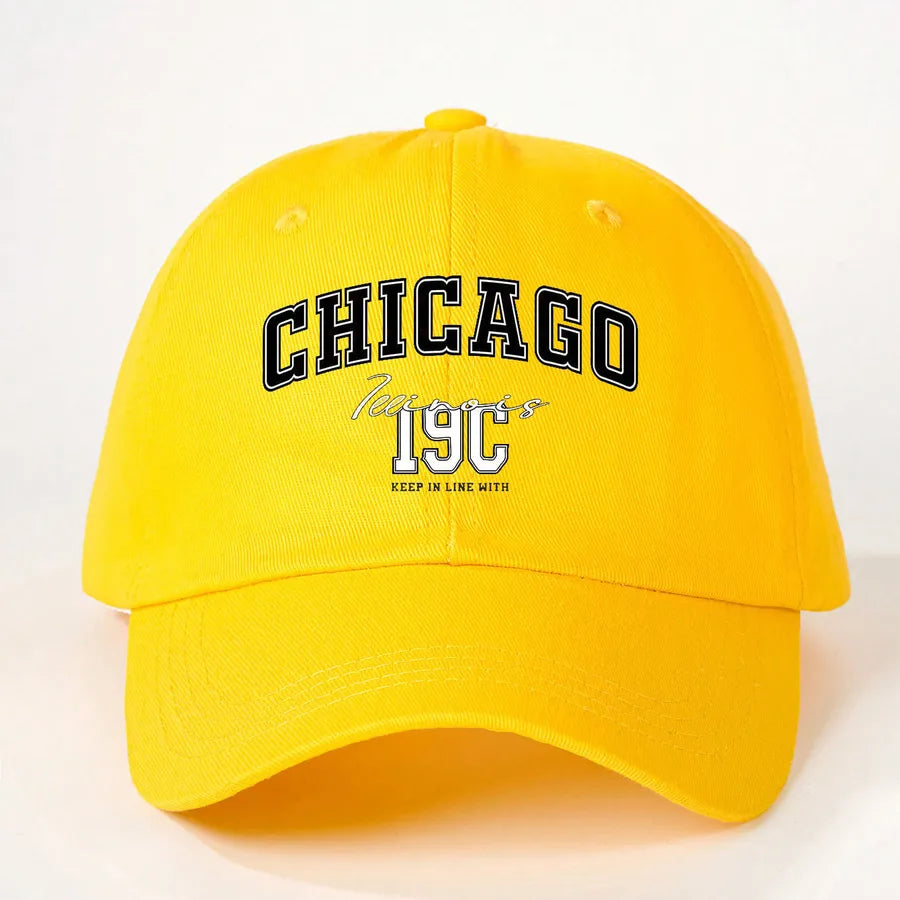Unisex Retro Classic Style Letter Curved Eaves Baseball Cap