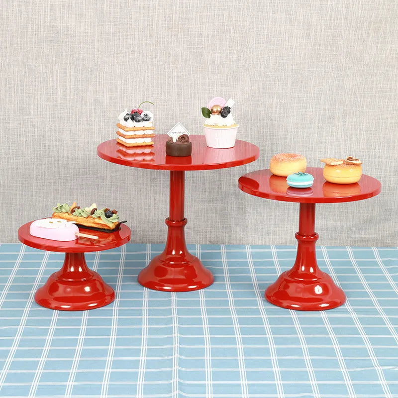 Nordic Style Solid Color Iron Daily Party Cake stand