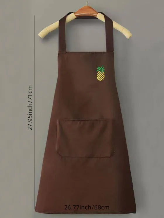 casual solid color pvc apron 1 piece
