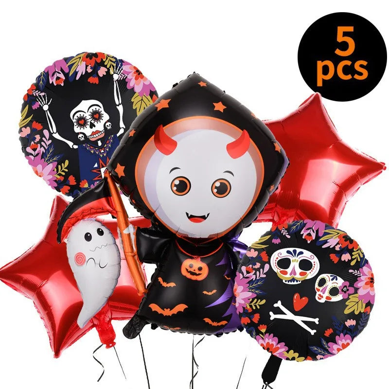 halloween geometric aluminum film party balloon