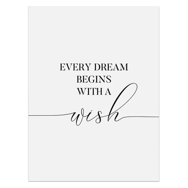 Casual Pastoral Letter Dandelion Canvas Canvas Wall Art