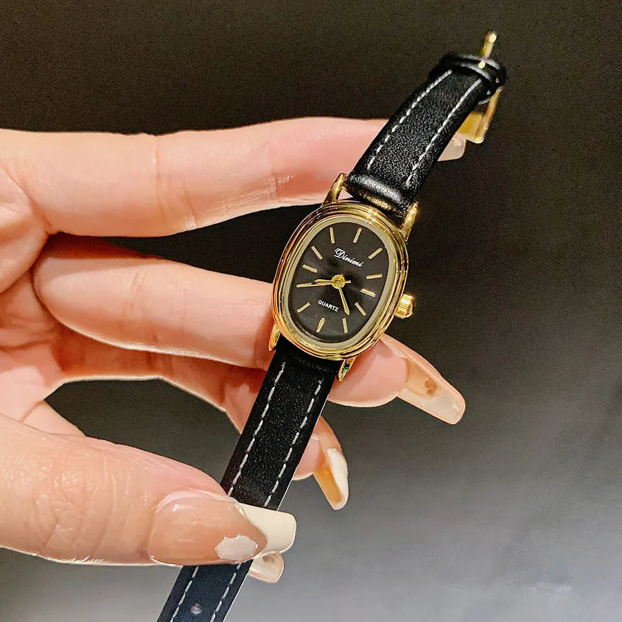 Simple Style Solid Color Buckle Quartz Watch Women's Watches
