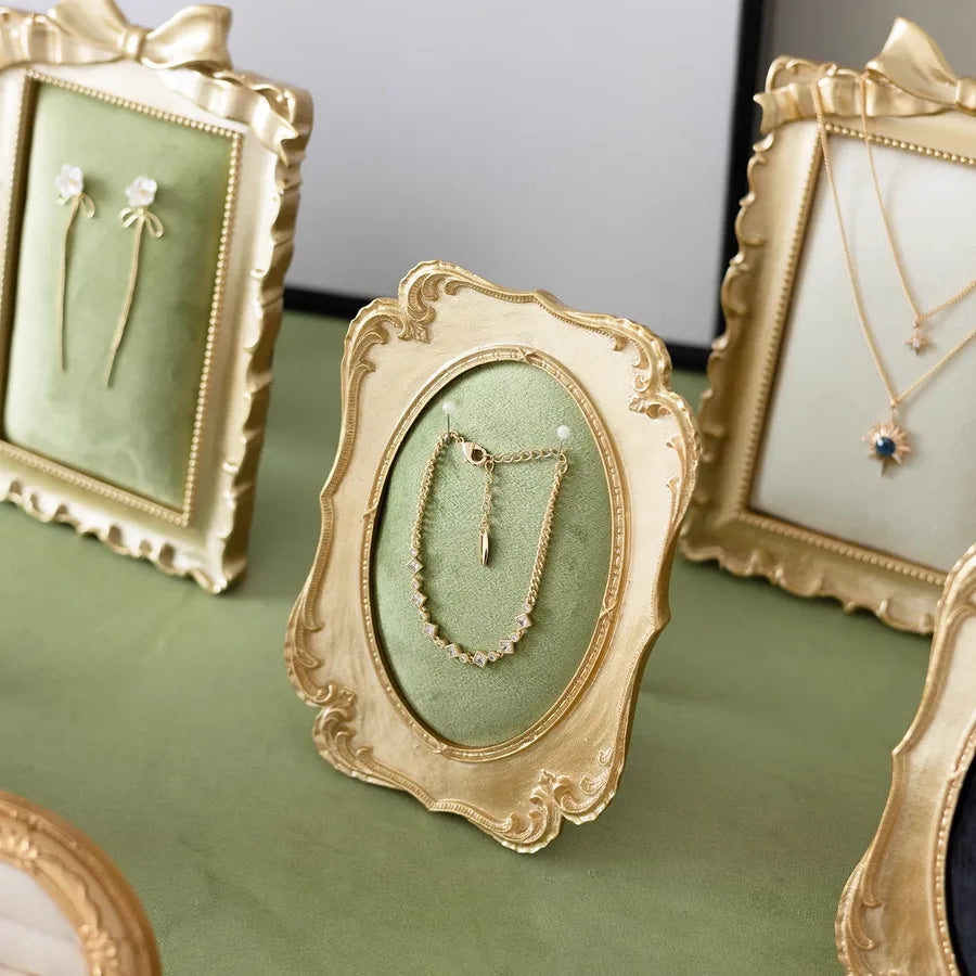Retro Jewelry Display Stand Earring Ring Necklace Mounted Props Photographing Stall Jewelry Accessories Showcase Stand
