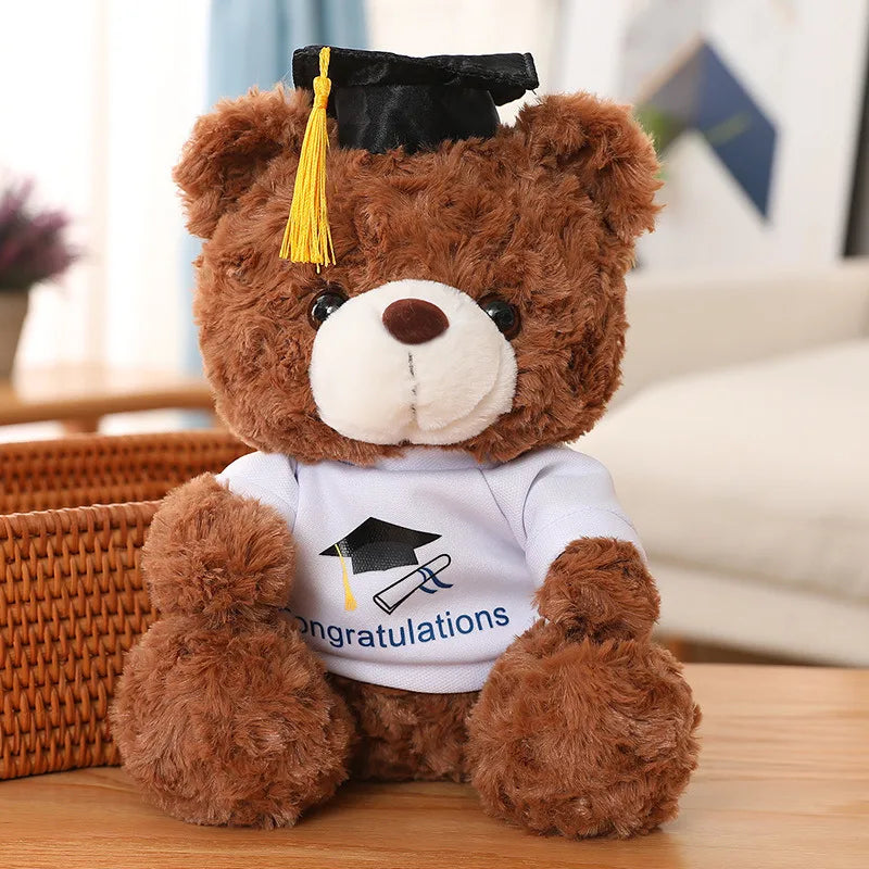 Doctor Hat Bear Doll Doctor Bear Plush Toy Teddy Bear Graduation Bear Doll Graduation Season Gift logo