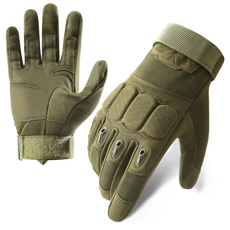 Tactical Gloves Men's Z192 Soft Shell Protective Pad Long Finger Touch Screen Fighting Non-slip Outdoor Military Fan Riding Gloves Men
