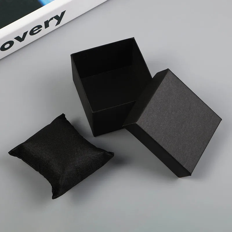 simple style solid color paper jewelry boxes