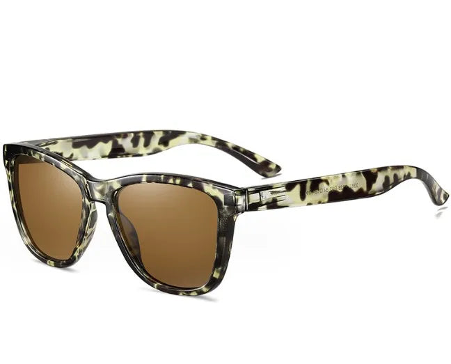 simple style flower tac square full frame men's sunglasses
