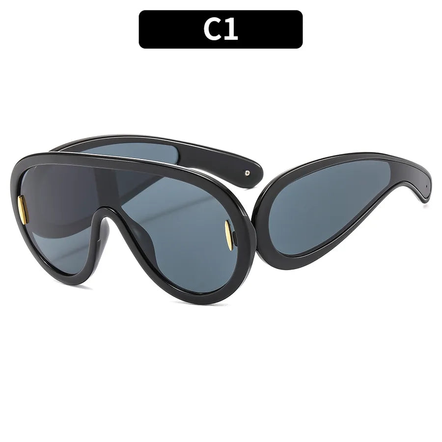 Streetwear Irregular Pc Special-Shaped Mirror Full Frame Glasses