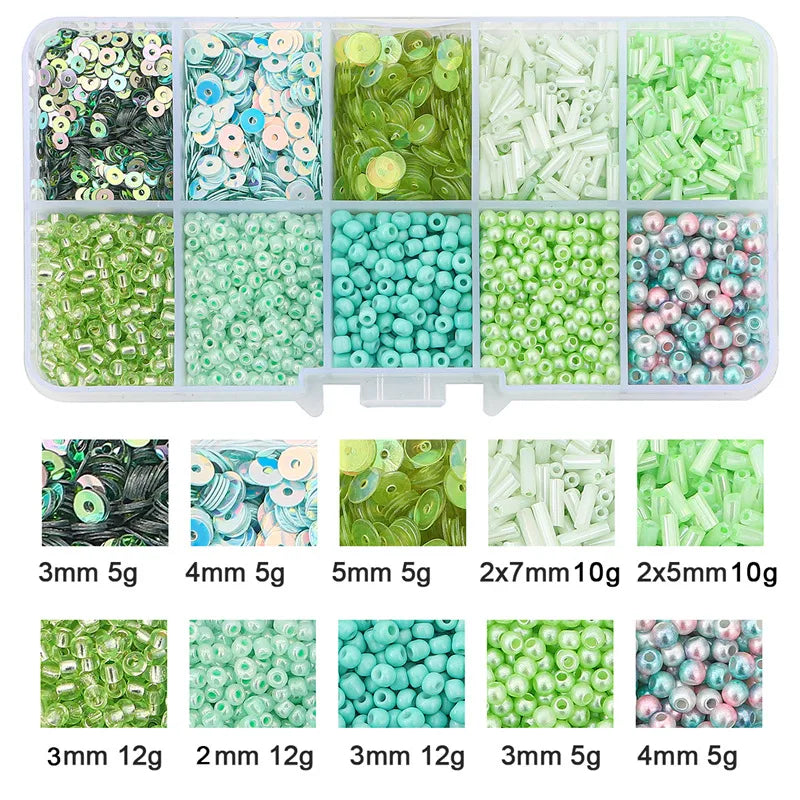 Bead Sequins Imitation Pearl Material Package Handmade Diy Beaded Bracelet Accessories Ornament Accessories Amazon Hot