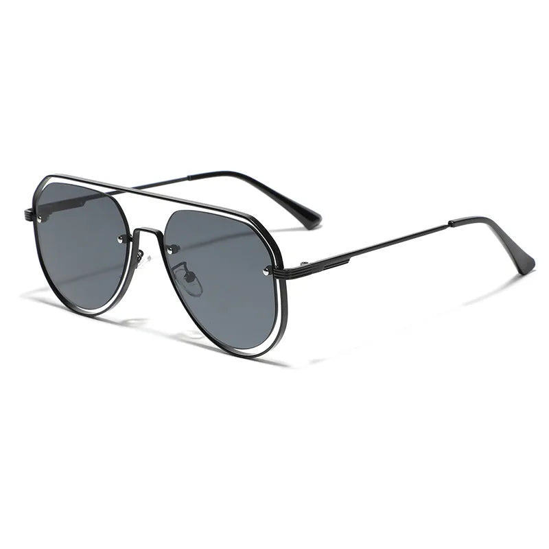 ig style simple style solid color ac toad glasses full frame men's sunglasses