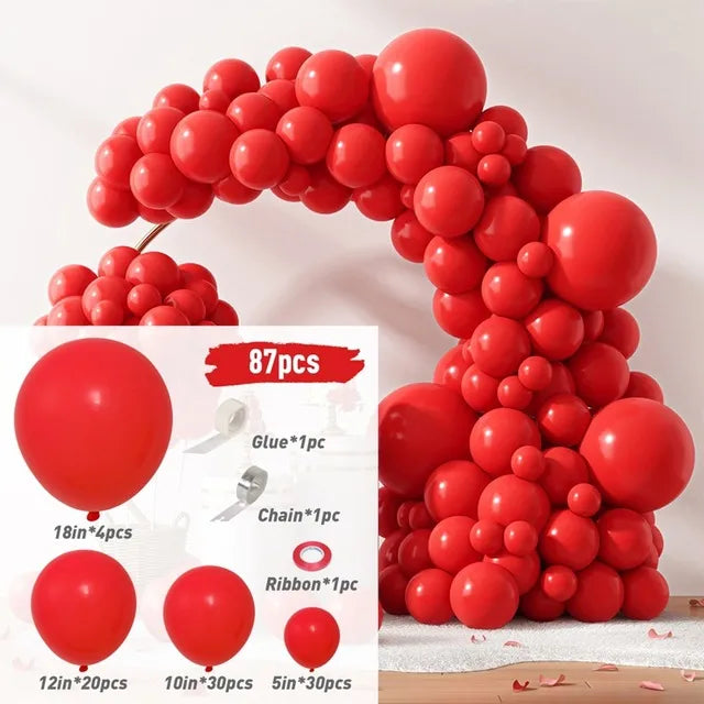 simple style solid color emulsion daily party balloons