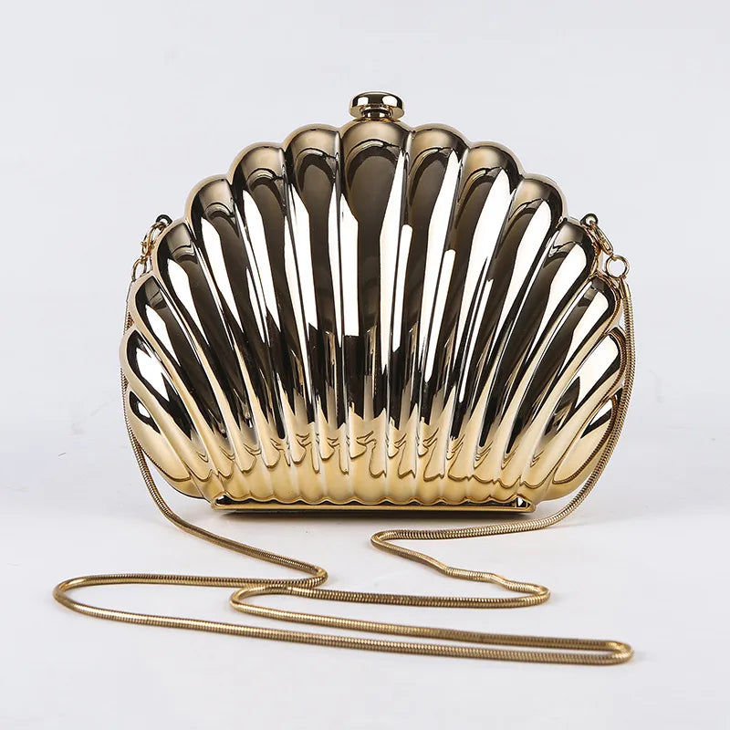 abs solid color shell evening bags