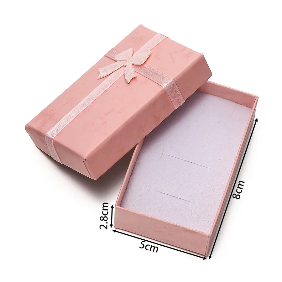 1 Piece Paper Elegant Simple Style Daily Date Bow Knot Jewelry Boxes