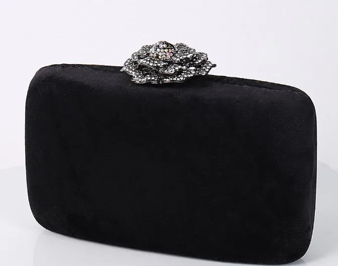 yellow black light green pu leather solid color square evening bags