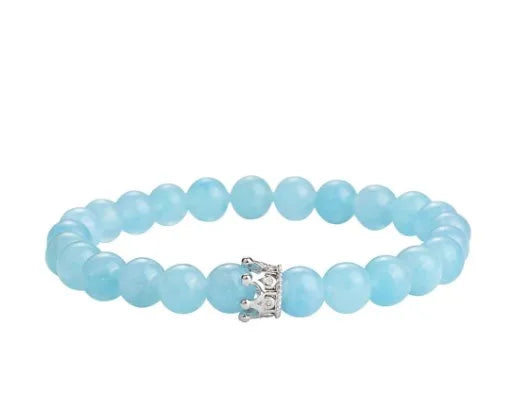 Simple Style Classic Style Round Natural Stone Agate Artificial Gemstones Bracelets In Bulk