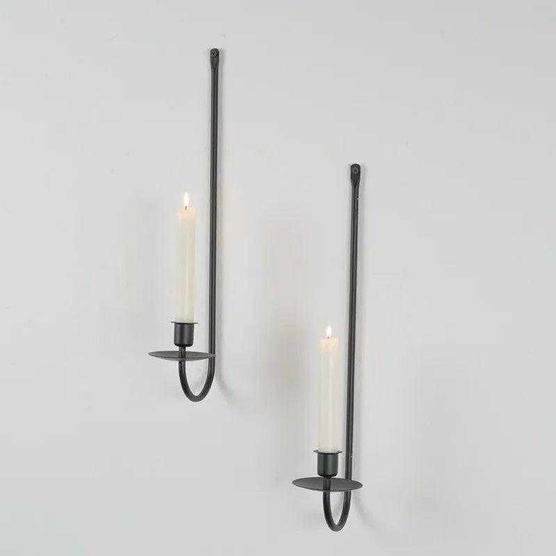 Simple Style Solid Color Iron candlestick