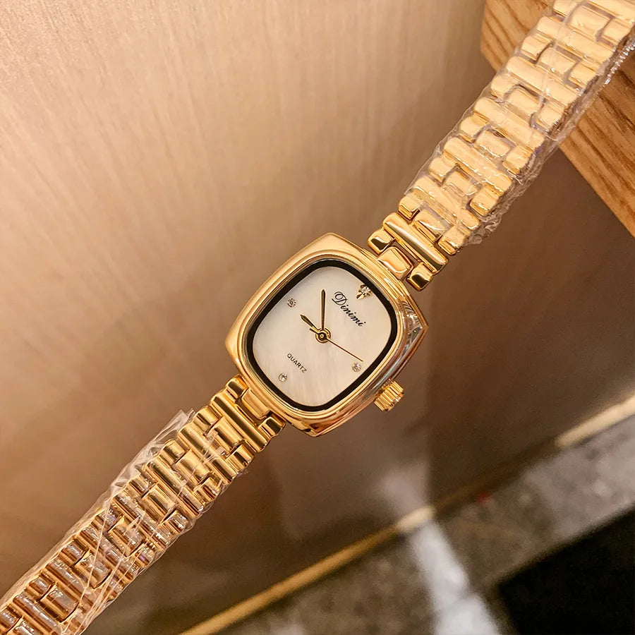 Simple Style Solid Color Jewelry Buckle Quartz Watch Women's Watches