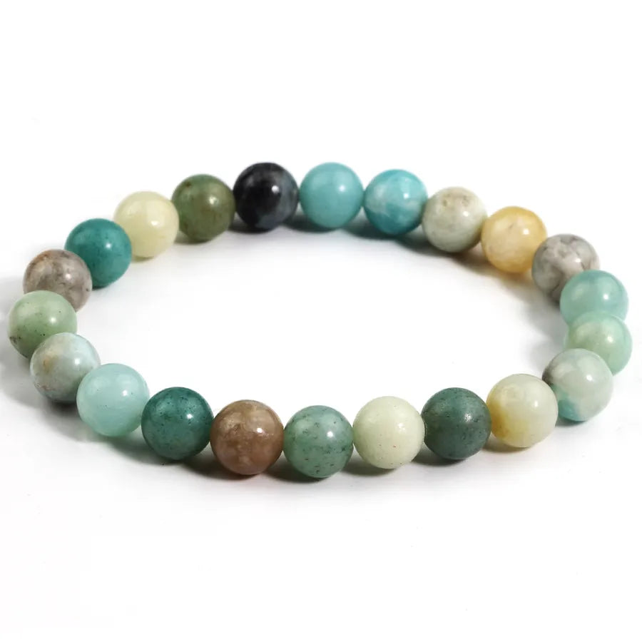 Elegant Geometric Solid Color natural stone Bracelets In Bulk