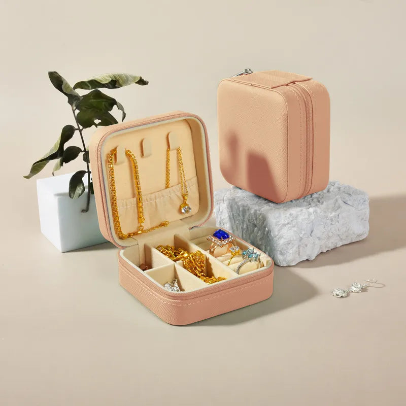 1 Piece Flannel Elegant Simple Style Home Daily Solid Color Jewelry Boxes