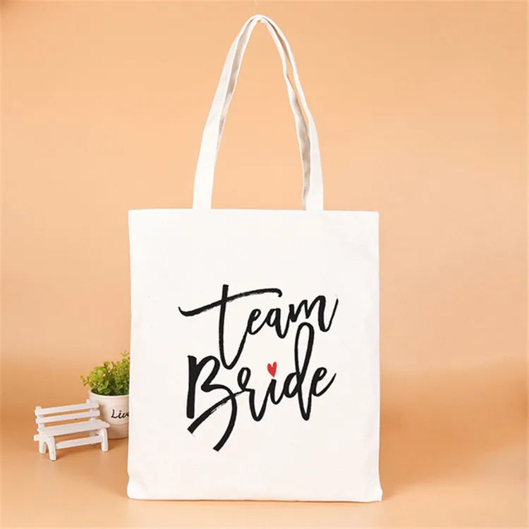 letter linen party gift bags