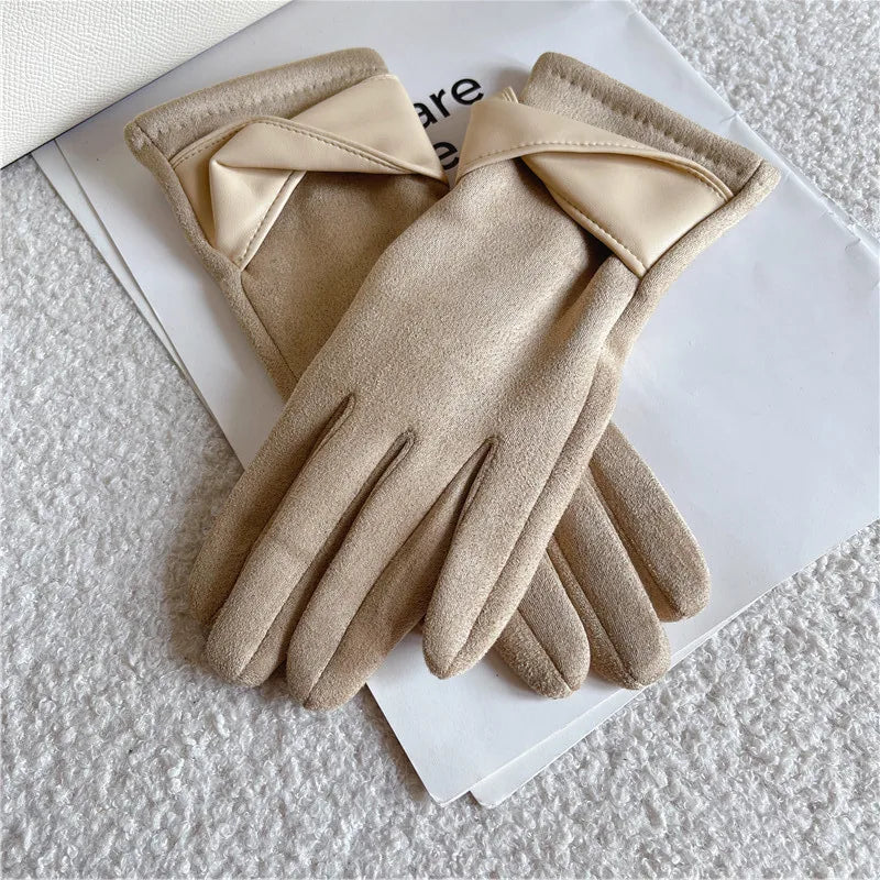 Women's Casual Elegant Solid Color Gloves