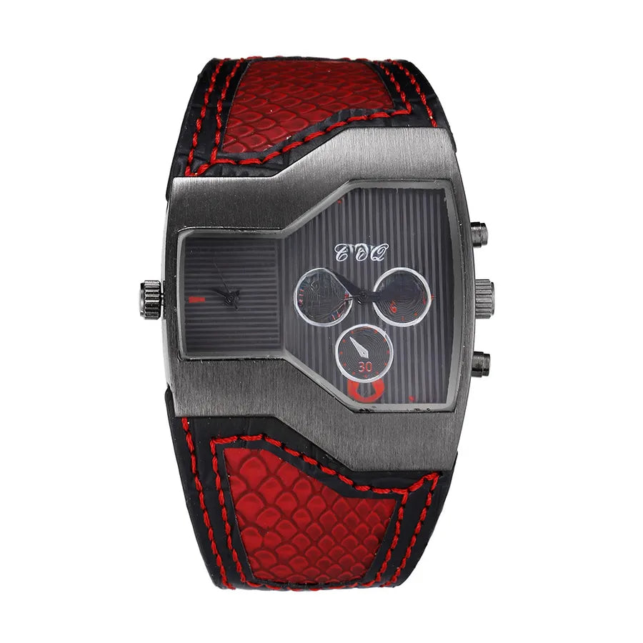 explosions  fashion men's watch large dial digital double movement quartz wrist watch