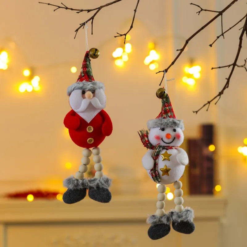 Christmas Cartoon Style Bear Snowman Daily Festival Hanging Ornaments