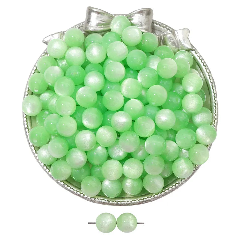 8/10/12 resin imitation cat eye beads handmade DIY jewelry accessories bracelet necklace beaded loose beads material
