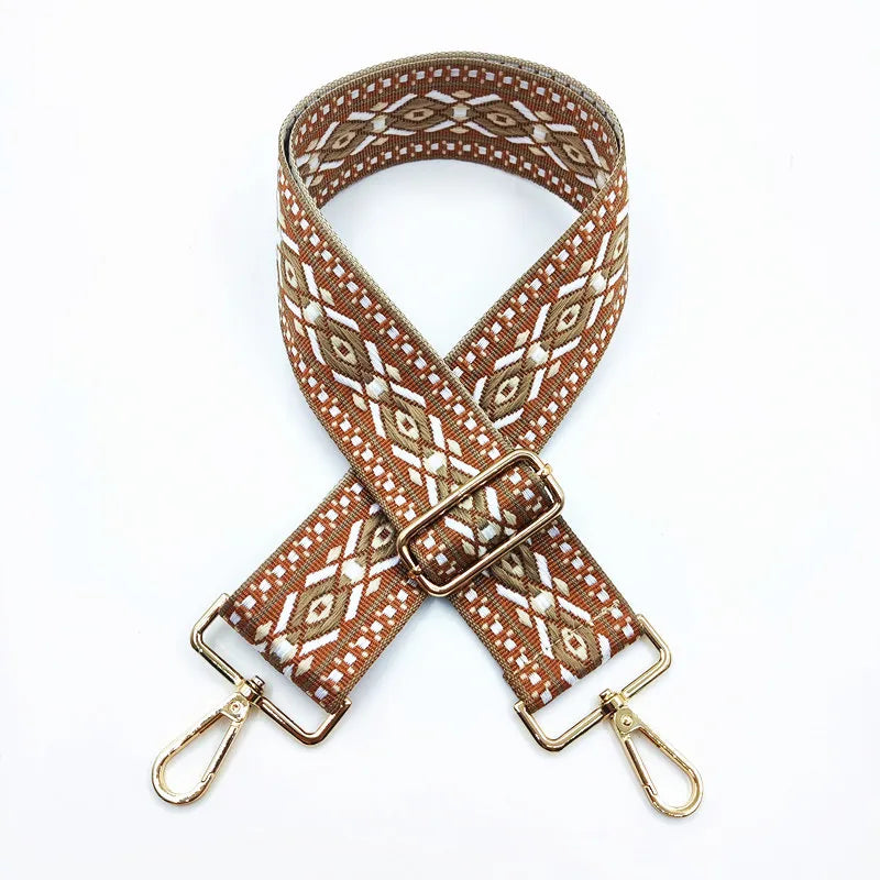 all seasons polyester cotton color block lingge bag strap