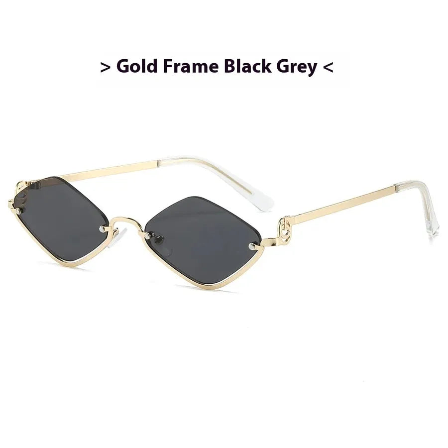 Simple Style Classic Style Solid Color Ac Polygon Full Frame Women's Sunglasses