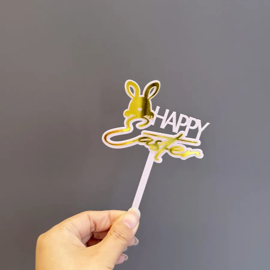 Easter Birthday Cute Rabbit Letter Acrylic Party Birthday Cake Decorating Supplies Party Supplies Cake Decorating Supplies 1 Piece