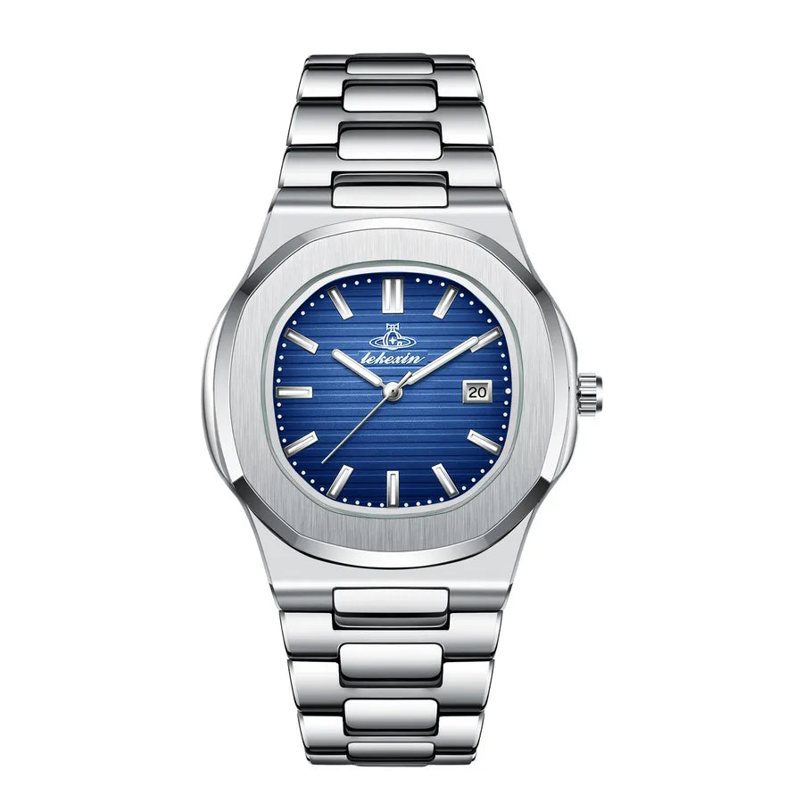 Business Solid Color Butterfly Double Snap Quartz Men's Watches