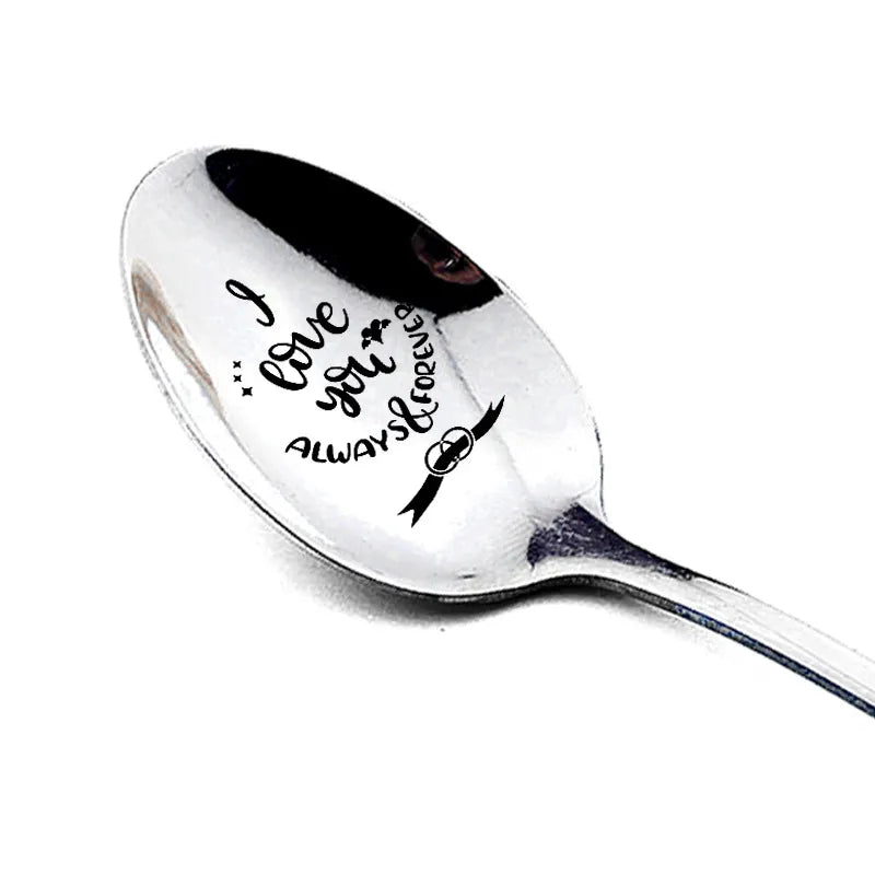 wedding valentine's day gifts stainless steel long handle spoon household wholesale
