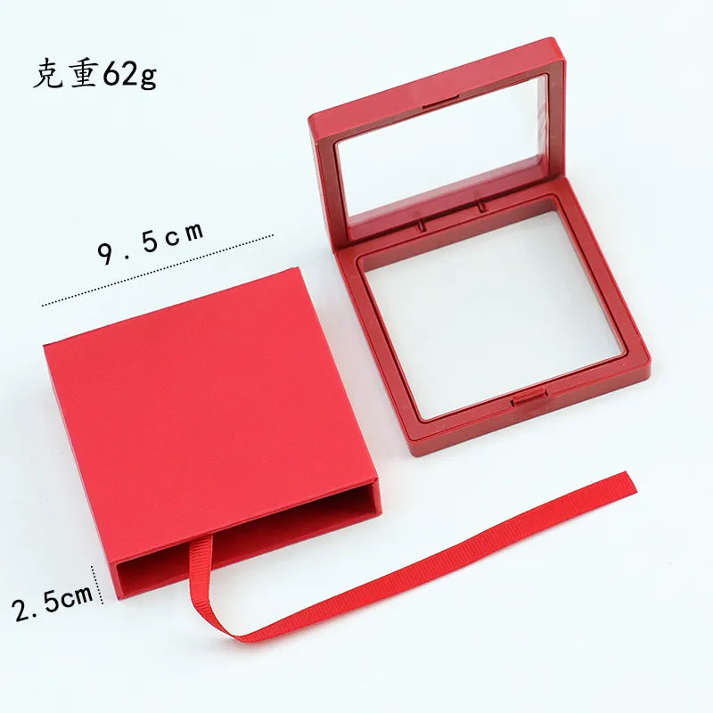 casual solid color pu leather jewelry boxes 1 piece