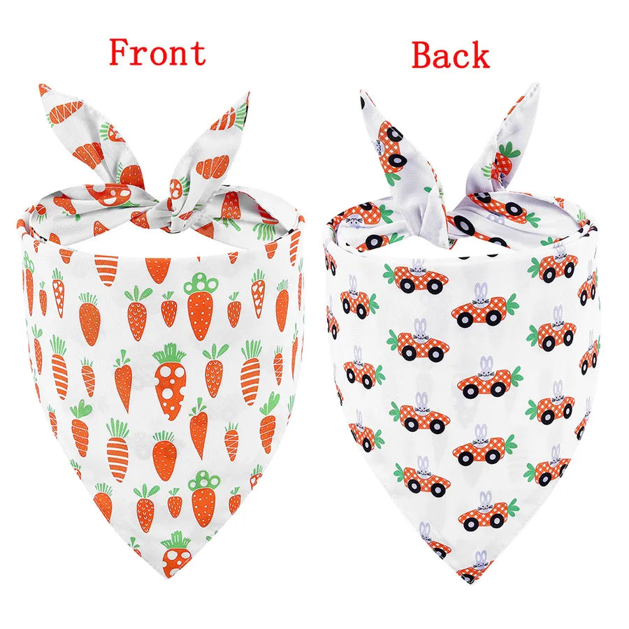 Cute Polyester Easter Cartoon pet saliva towel