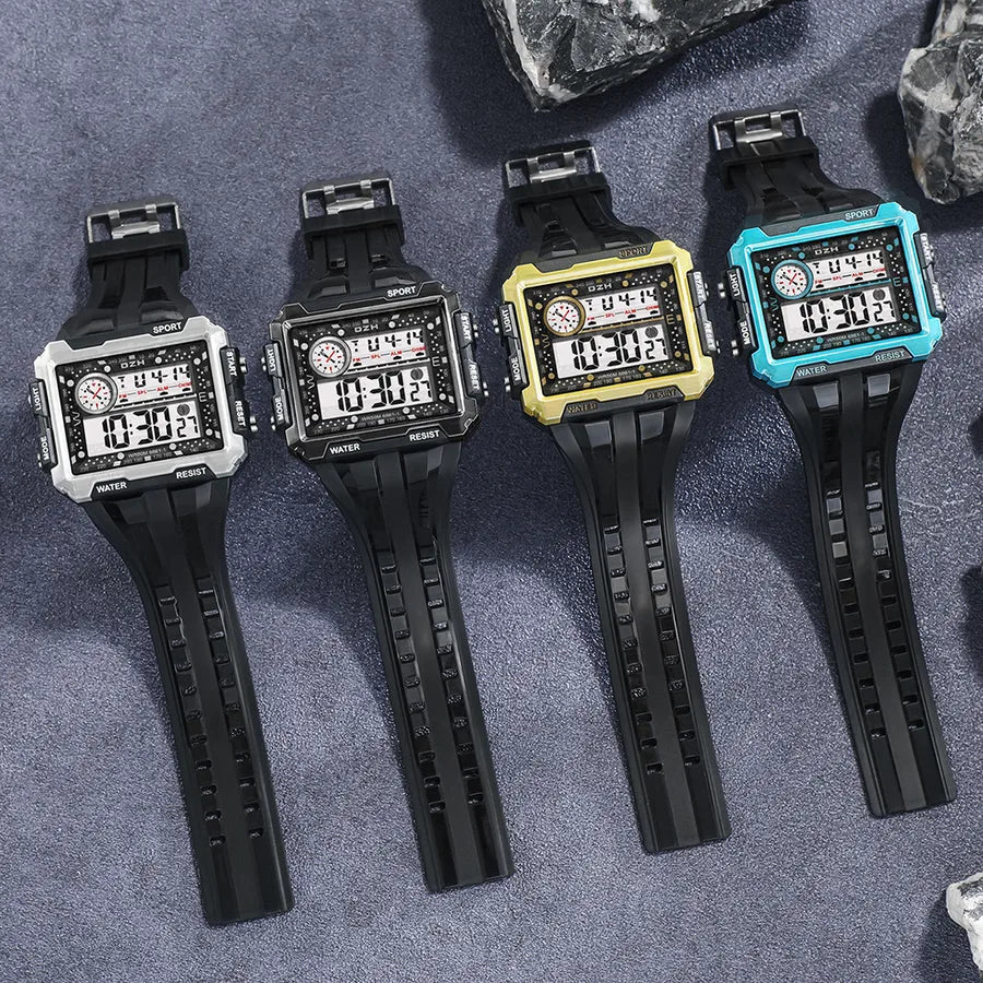 Modern Style Classic Style Square Electronic Men's Watches