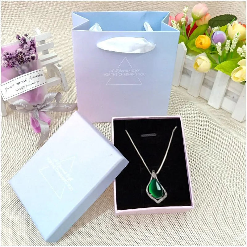 casual solid color pu leather jewelry boxes 1 piece