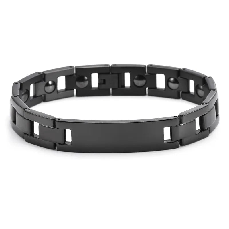 Simple Style Geometric Cross 304 Stainless Steel Plating Men's Bracelets Men Chain Bracelets