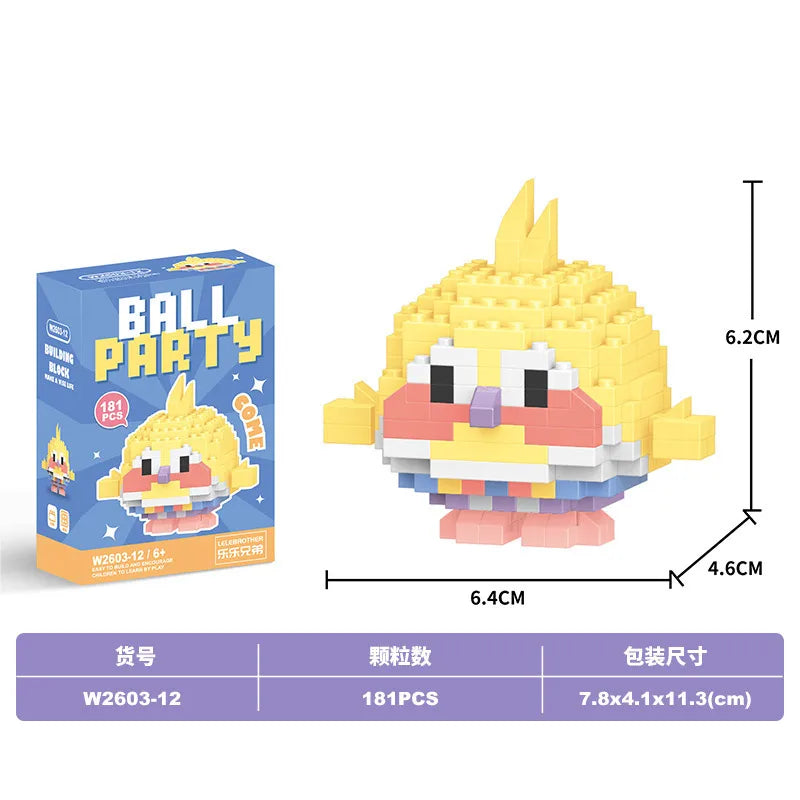 Children Unisex Animal Cartoon Plastic Building Toys