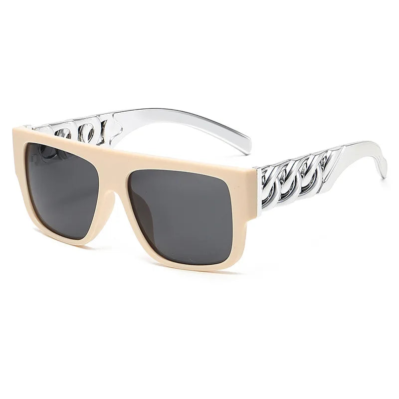 ig style punk geometric ac square full frame men's sunglasses