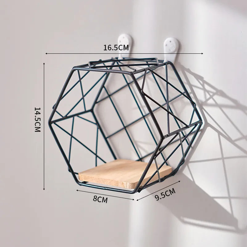 Nordic style living room wall storage rack creative home wall hanging room bedroom wall decoration storage rack