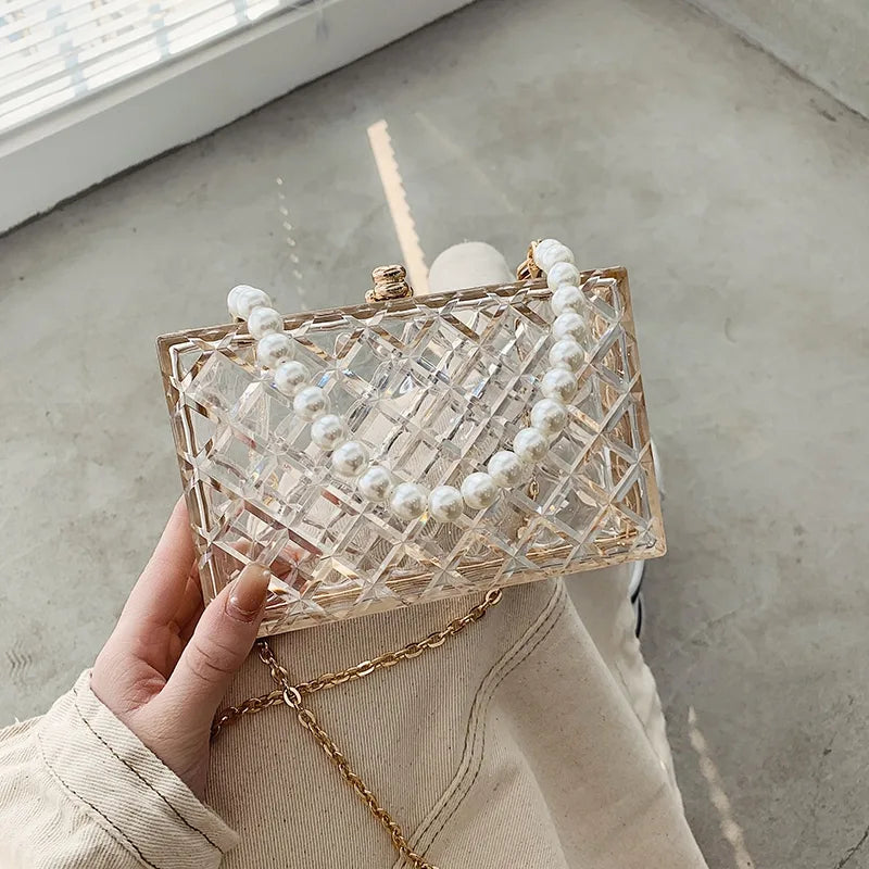 women's all seasons arylic classic style handbag